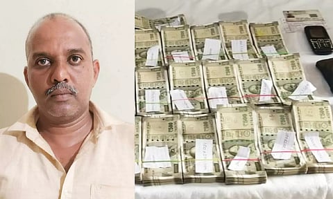 ரெயிலில் ஆவணமின்றி எடுத்து வரப்பட்ட ரூ.13.77 லட்சம் பறிமுதல்: வியாபாரி கைது