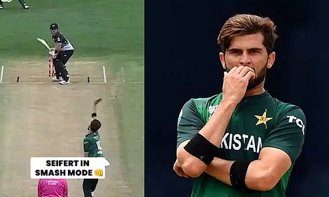 முதல் ஓவர் மெய்டன்.. அடுத்த ஓவரில் 4 சிக்சர்கள்.. அப்ரிடி ஓவரை விளாசிய நியூ, வீரர்- வைரல் வீடியோ