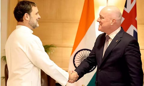 நியூசிலாந்து பிரதமருடன் ராகுல் காந்தி சந்திப்பு.. உலகளாவிய சவால்கள் குறித்து விவாதம்