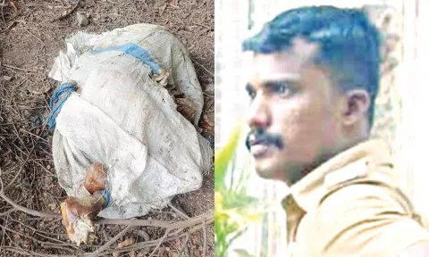 மனைவி விபத்தில் இறந்த சில நாட்களில் போலீஸ்காரர் எரித்துக்கொலை?- ஒரே இடத்தில் நடந்த 2-வது சம்பவம்