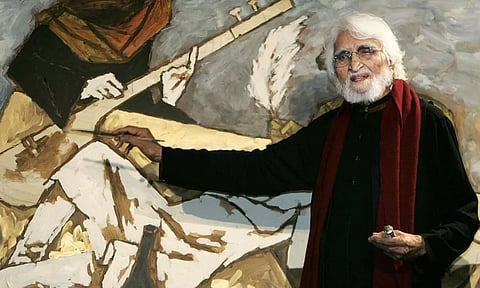 உலக புகழ்பெற்ற இந்திய கலைஞர் எம்.எப். ஹூசைனின் ஓவியம் ரூ.119 கோடிக்கு ஏலம்