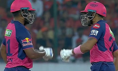 சஞ்சு சாம்சன் அரை சதம்: ராஜஸ்தான் ராயல்ஸ் 10 ஓவரில் 118/3