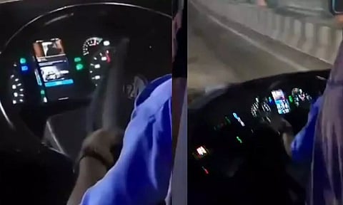 ஐ.பி.எல். போட்டியை செல்போனில் பார்த்தபடி பேருந்தை இயக்கிய ஓட்டுநர் பணிநீக்கம்