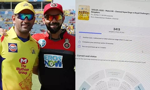 சில நிமிடங்களில் விற்றுத் தீர்ந்த CSK Vs RCB டிக்கெட்டுகள்- கொந்தளித்த ரசிகர்கள்