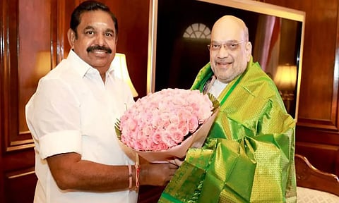 மத்திய அமைச்சர் அமித்ஷாவுடன் எடப்பாடி பழனிசாமி சந்திப்பு