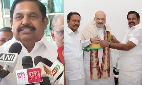 அமித் ஷாவுடன் கூட்டணி குறித்து எதுவும் பேசவில்லை - எடப்பாடி பழனிசாமி