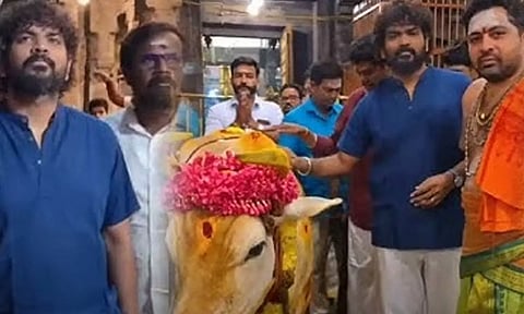 திருவண்ணாமலை கோவிலில் சாமி தரிசனம் செய்த இயக்குனர் விக்னேஷ் சிவன்