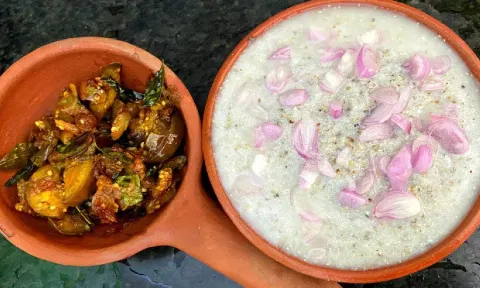 சுட்டெரிக்கும் வெயில்: உடலுக்கு குளிர்ச்சியை தரும் கம்பங்கூழ்