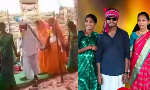 VIDEO: காத்துவாக்குல ரெண்டு காதல்... ஒரே மேடையில் 2 காதலிகளை திருமணம் செய்த இளைஞர்