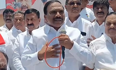 மகாத்மா காந்தியை கொலை செய்ததே அவர்கள்தான்... ஆர்ப்பாட்டத்தின்போது ஆ.ராசா பேச்சு