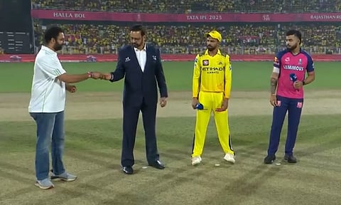 ஐ.பி.எல் 2025: ராஜஸ்தான் அணிக்கு எதிராக சிஎஸ்கே பந்து வீச்சு தேர்வு