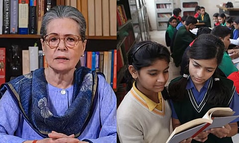 கல்வி முறையை இரக்கமின்றி அழித்து வணிகமயமாக்கும் மோடி அரசு - NEP பற்றி எச்சரிக்கும் சோனியா காந்தி!