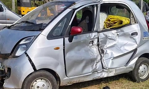 கேளம்பாக்கம் அருகே விபத்து- ஒரே குடும்பத்தை சேர்ந்த 3 பேர் பலி