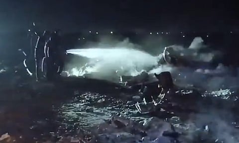 குஜராத்தில் சோகம்: பயிற்சியின் போது வெடித்துச் சிதறிய போர் விமானம்