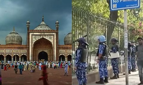 வக்பு மசோதா நிறைவேற்றம் எதிரொலி- டெல்லி ஜமா மசூதி முன் துணை ராணுவப்படை குவிப்பு