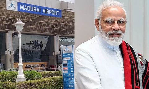 பிரதமர் மோடி நாளை வருகை: மதுரை விமான நிலையத்திற்கு 5 அடுக்கு பாதுகாப்பு