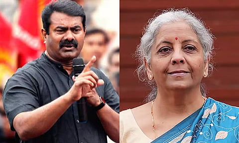 மத்திய அமைச்சர் நிர்மலா சீதாராமனுடன் சீமான் சந்திப்பு