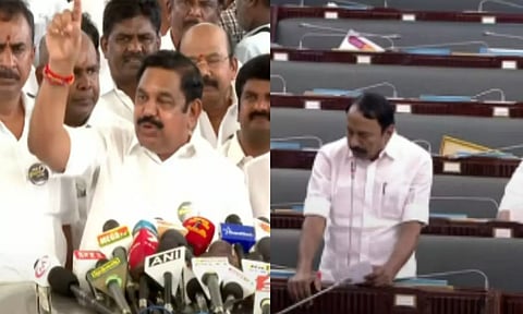 கூண்டோடு வெளியேறிய அதிமுக எம்.எல்.ஏ.க்கள்.. தனி மரமாக சட்டசபையில் பேசிய செங்கோட்டையன்!