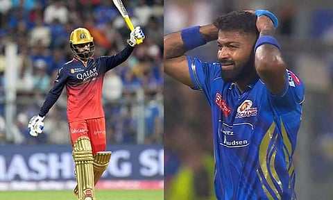 ரன்களை வாரி வழங்கிய மும்பை- 221 ரன்கள் குவித்த ஆர்சிபி