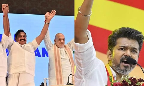 திமுகவுடன் மறைமுக கூட்டணி... அதிமுகவுடன் பாஜக பகிரங்க கூட்டணி - விஜய் விமர்சனம்