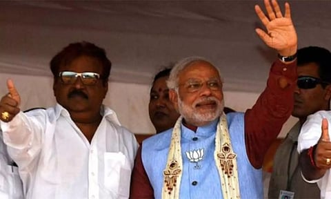 எனது இனிய நண்பர் கேப்டன்.. பிரதமர் மோடி புகழாரம்