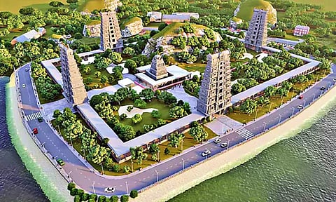 தெலுங்கானாவில் மதுரை மீனாட்சி அம்மன் கோவில் போல உருவாகும் பத்திரகாளியம்மன் ஆலயம்