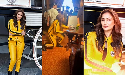 குட் பேட் அக்லி படத்தின் BTS காட்சியை பகிர்ந்த சிம்ரன்