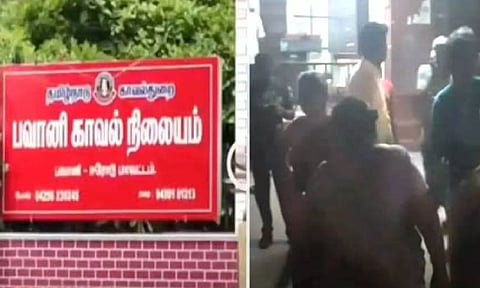 எஸ்.எஸ்.எல்.சி. தேர்வு எழுதி விட்டு மாயமான மாணவிகள் - சமயபுரம் மாரியம்மன் கோவிலில் மீட்பு