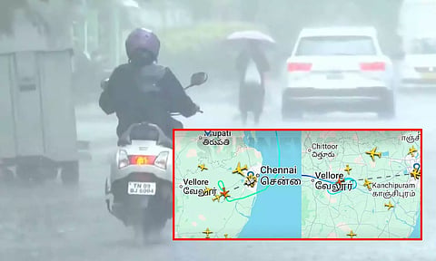 சென்னையில் திடீர் கனமழை - விமான சேவை பாதிப்பு