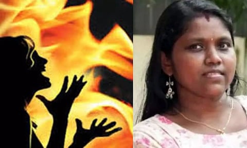 2 குழந்தைகளை எரித்துக்கொன்று இளம்பெண் தீக்குளித்து தற்கொலை