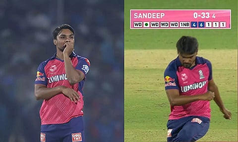 IPL 2025: ஒரே ஓவரில் 11 பந்துகள் வீசி சந்தீப் சர்மா மோசமான சாதனை