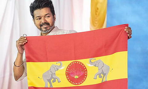 த.வெ.க. கட்சி கொடியில் யானை சின்னம்- விஜய் பதிலளிக்க நீதிமன்றம் உத்தரவு