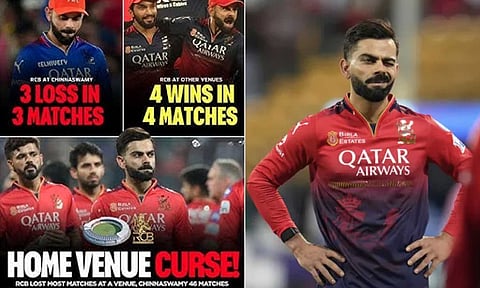 வீட்டுல எலி, வெளிய புலி... AWAY கிரவுண்டில் வெற்றி பெற்று HOME கிரவுண்டில் தொடர்ந்து தோற்கும் RCB