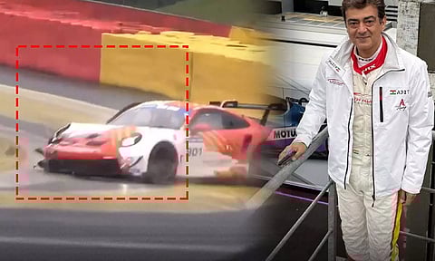 கார் விபத்தில் மீண்டும் சிக்கிய அஜித்