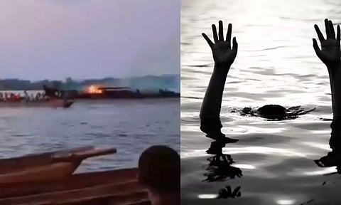 ஆற்றில் பயணித்தபோது படகில் பற்றிய தீ.. 143 பேர் உயிரிழப்பு - பலர் மாயம் - காங்கோவில் சோகம்