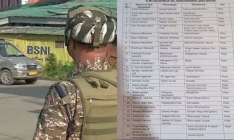 பஹல்காம் தாக்குதல்: உயிரிழந்த மற்றும் காயமடைந்தவர்களின் விவரங்கள் வெளியீடு