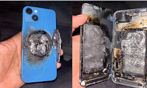 உஷாரய்யா உஷாரு!.. நபரின் பேண்ட் பாக்கெட்டுக்குள் வெடித்துச் சிதறிய ஆப்பிள் iPhone 13