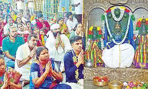 திருநாகேஸ்வரம் நாகநாதசுவாமி கோவிலில் ராகு பெயர்ச்சியை காண குவிந்த பக்தர்கள்