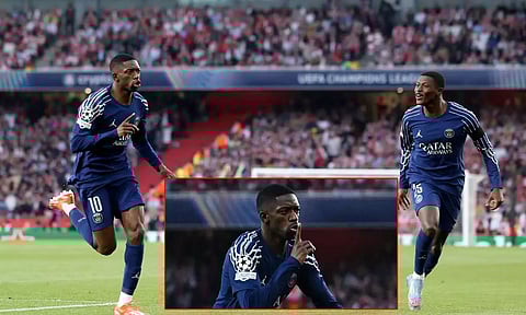 UEFA சாம்பியன்ஸ் லீக்: அரையிறுதி முதல் லெக்கில் 1-0 என ஆர்சனல் வீழ்த்தியது பிஎஸ்ஜி