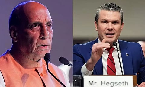 நாங்கள் இந்தியாவுடன் நிற்கிறோம்.. ராஜ்நாத் சிங் உடன் அமெரிக்க பாதுகாப்புச் செயலாளர் பேச்சு!