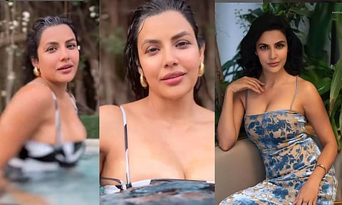 கோடி மலர் கொட்டிய அழகு.. நீச்சல் குளத்தில் பிரியா ஆனந்த்- வைரலாகும் வீடியோ