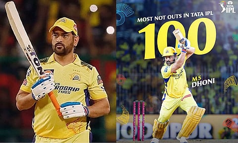 100 நாட் அவுட்... ஐபிஎல் வரலாற்றில் தோனி படைத்த புதிய சாதனை