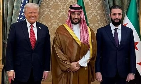 சிரியாவின் இடைக்கால அதிபருடன் அமெரிக்க அதிபர் டிரம்ப் சந்திப்பு