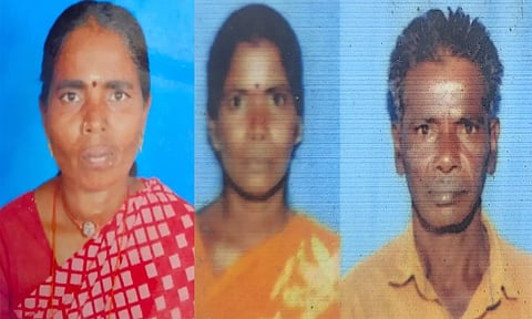 கொலை செய்யப்பட்ட பாரதி, ராஜேஸ்வரி, அண்ணாமலை.