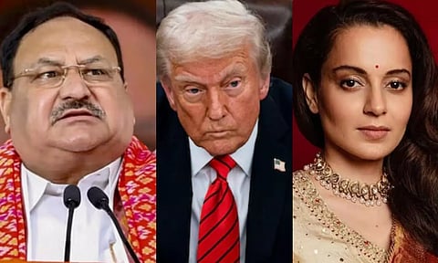 டிரம்ப்பை கலாய்த்து கங்கனா போட்ட பதிவு.. கடுப்பான நட்டா - என்ன சொல்லியிருக்கார் பாருங்க!