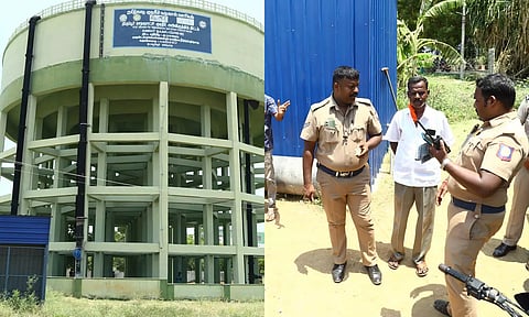 குடிநீர் தொட்டியில் மனிதக்கழிவு - 2 வாலிபர்களிடம் போலீசார் விசாரணை