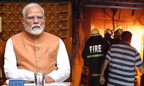ஐதராபாத் தீ விபத்தில் 17 பேர் பலி - நிவாரணம் அறிவித்த பிரதமர் மோடி