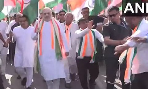 குஜராத்தில் "திரங்கா யாத்திரை"- மத்திய அமைச்சர் அமித் ஷா பங்கேற்பு