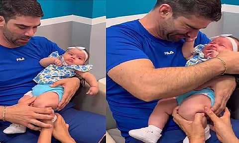 'தெய்வங்கள் எல்லாம் தோற்றே போகும்...' குழந்தையின் கண்ணீரைக் கண்டு கதறி அழுத தந்தை- வீடியோ