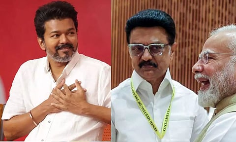 குடும்ப சுயநலத்திற்காக பாஐக அரசிடம் அடைக்கலம் புகுந்த திமுக - விஜய் விமர்சனம்